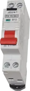 Prúdový chránič s ističom HESS RX RCBO 1 modul 2P B 16A / 30 mA, AC
