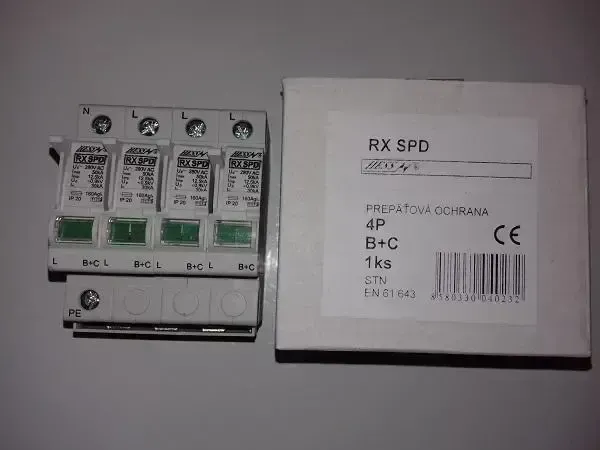 Zvodič prepätia HESS RX SPD B+C/4P