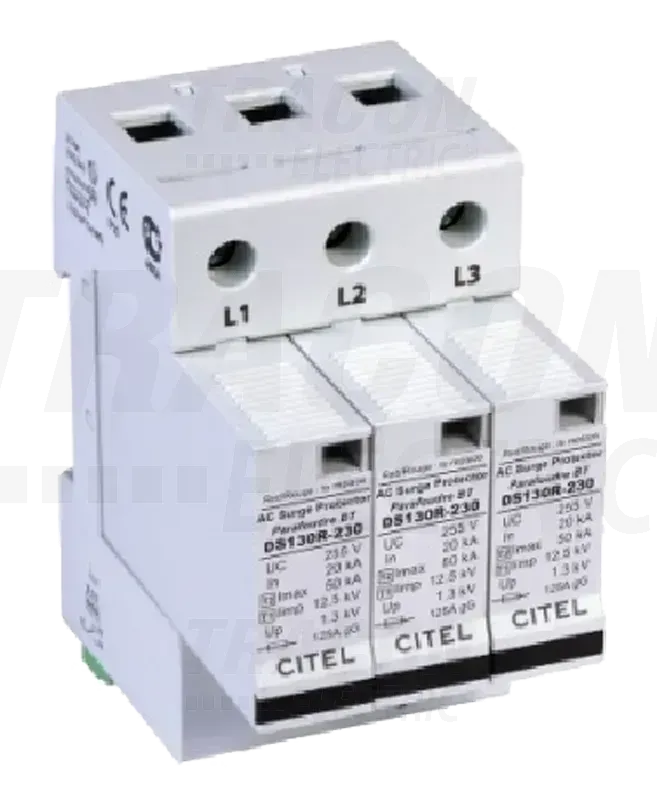 Zvodič prepätia typ 1+2 12,5kA 3P - DS 133 RS-230