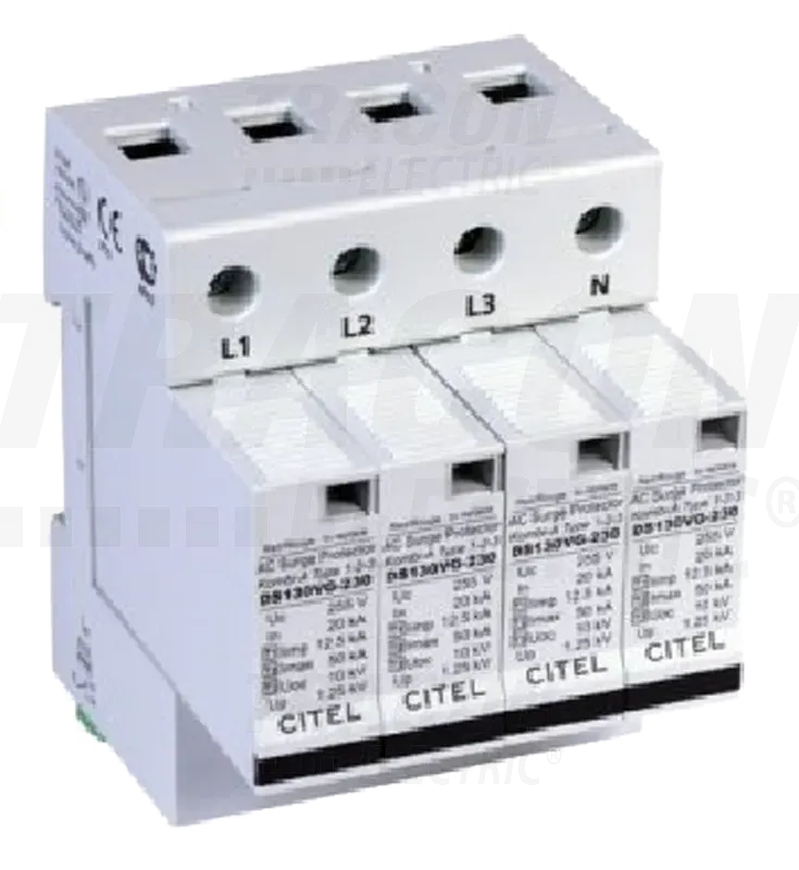 Zvodič prepätia typ 1+2 12,5kA 4P - DS 134 RS-230