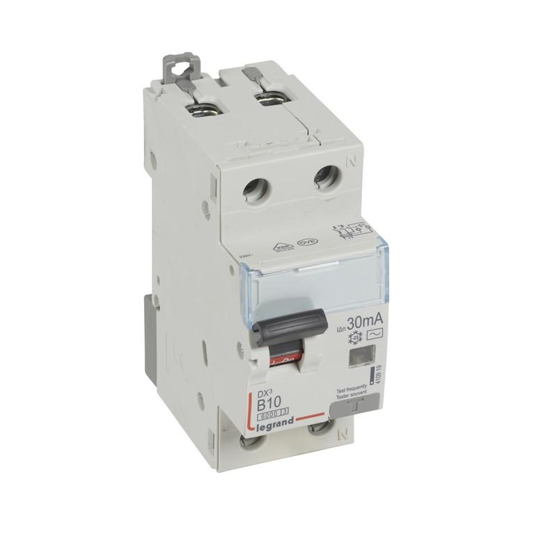 Prúdový chránič s ističom DX3 2P 10A/2/0,03A B 6kA AC
