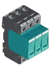Prepäťová ochrana KIWA PO I 3 PV 800V DC/12,5kA Y
