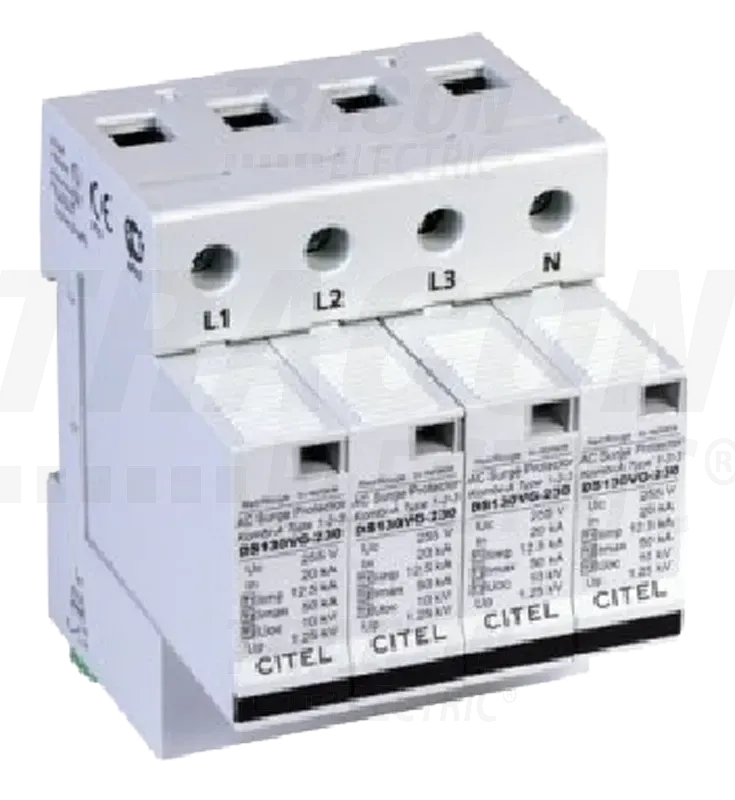 Zvodič prepätia typ 1+2+3 12,5kA 4P DS134VGS-230