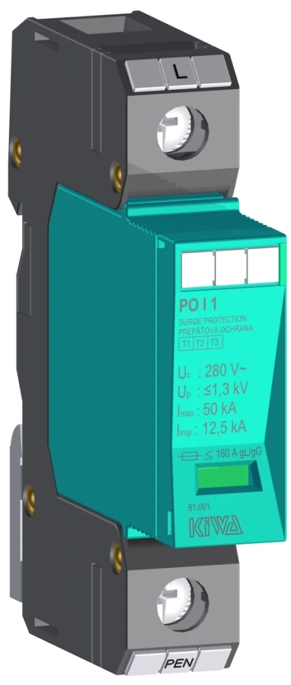 Prepäťová ochrana KIWA PO I 1 LCF 280V/12,5kA