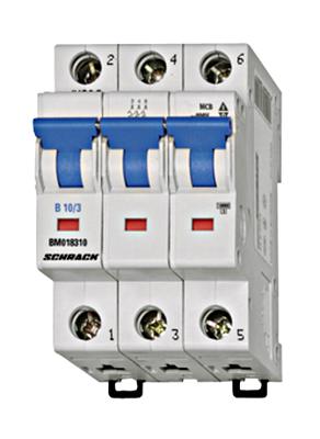Istič B 10A/3P 6kA BM6