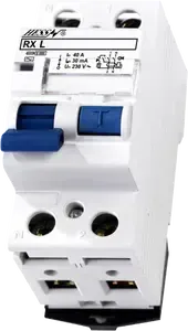 Prúdový chránič HESS RX L 2P/ 0 až 25A/ 30 mA typ AC