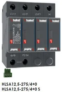 Zvodič prepätia HAKEL HLSA 12,5-275 4+0 M