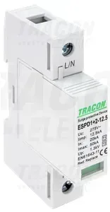 ESPD1+2-12,5-1P prepäťová ochrana 1pol. AC T1+T2 (B+C) 12,5kA IP20 vyberateľné moduly  