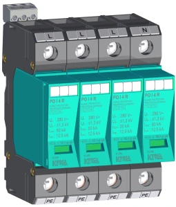 Prepäťová ochrana KIWA PO I 4 R LCF 280V/12,5kA