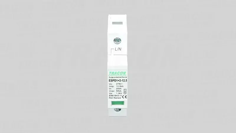 ESPD1+2-12,5-1P prepäťová ochrana 1pol. AC T1+T2 (B+C) 12,5kA IP20 vyberateľné moduly  
