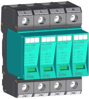 Prepäťová ochrana KIWA PO I 4 EWS 280V/12,5kA