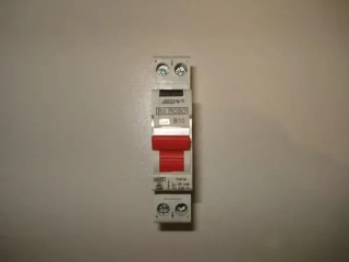 Prúdový chránič s ističom HESS RX RCBO 1 modul 2P B 10A / 30 mA, typ A