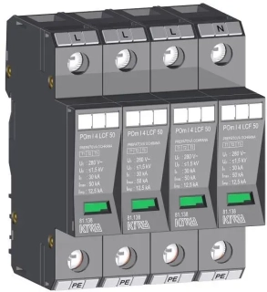Prepäťová ochrana KIWA POm I 4 LCF 50 280V/12,5kA
