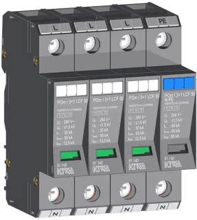 Prepäťová ochrana KIWA POm I 3+1 LCF 50 280V/12,5kA