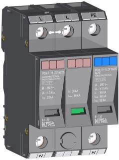 Prepäťová ochrana KIWA POm I 1+1 LCF 50/25 280V/25kA