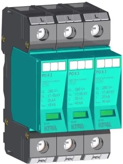 Prepäťová ochrana KIWA PO II 3 280V/40kA