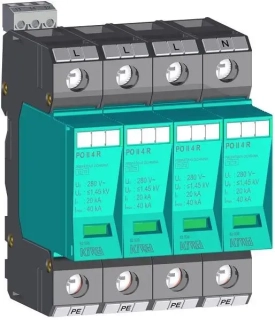 Prepäťová ochrana KIWA PO II 4 R 280V/40kA