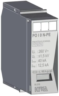 Prepäťová ochrana KIWA PO I 0 N-PE 260V/12,5 kA