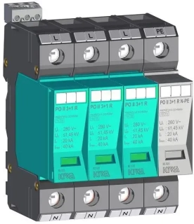 Prepäťová ochrana KIWA PO II 3+1 R 280V/40kA
