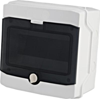 Rozvodnica na povrch IP65 1rad/8 modulová,dymo. dvere