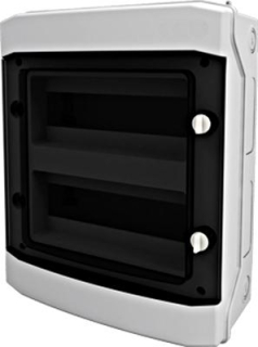 Rozvodnica na povrch IP65 2rad/24 modulová,dymo. dvere
