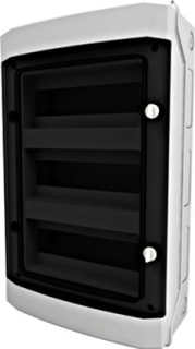 Rozvodnica na povrch IP65 3rad/36 modulová,dymo. dvere
