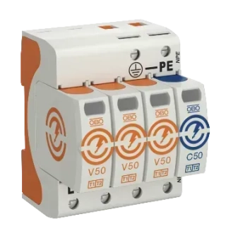 Zvodič prepätia OBO B+C 3+N V50-3+NPE 280V